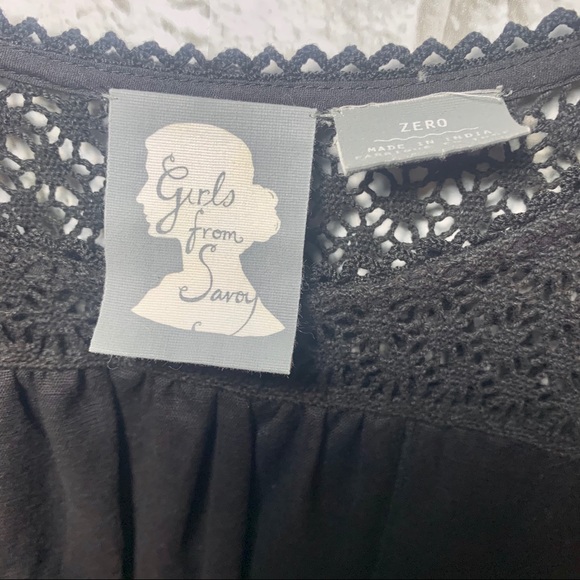 Anthropologie little black dress w/ crochet detail - Picture 6 of 7